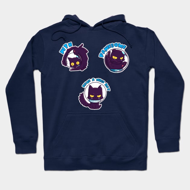 Space Cat Adventures Hoodie by Susto